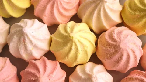 Multicolored Rotating Cakes. Stock Footage 91420231