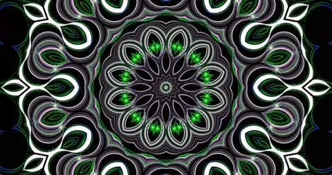 Multicolored rotating kaleidoscopes Stock Footage 143239773