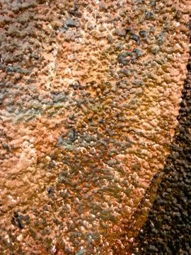 Multicolored Rough Stone Wall Texture Close Up Stock Photos