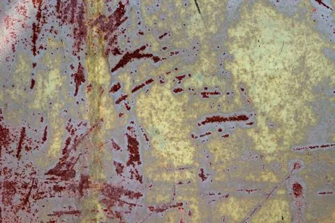 Multicolored rusty metal texture background Stock Photos