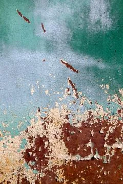 Multicolored rusty metal texture background Stock Photos