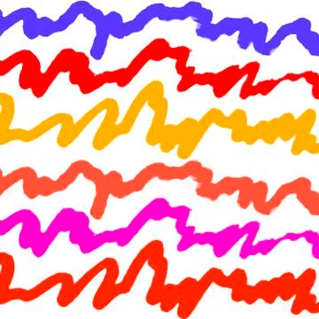 Multicolored Scribble Abstract Pattern 스톡 일러스트