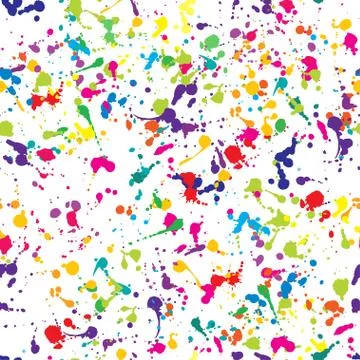 Multicolored seamless pattern of splashes イラスト素材