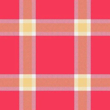 Multicolored seamless pattern tartan, idea check plaid vector. Cute texture.. Stock Illustration