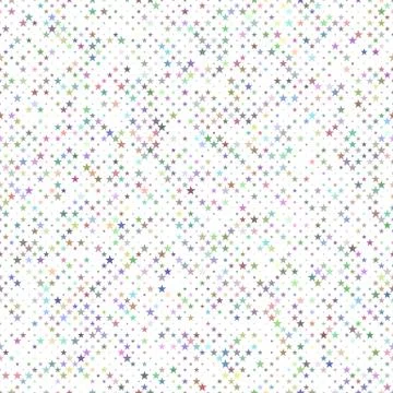 Multicolored seamless star pattern background - vector design Illustrazione stock