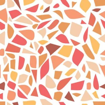 Multicolored seamless terrazzo pattern background. Stock Illustration