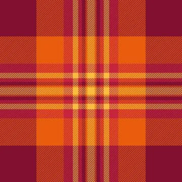 Multicolored seamless texture pattern, simple check vector fabric. Fire tar.. Stock Illustration