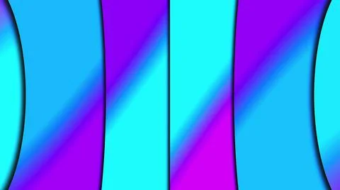 Multicolored shapes rectangles with linear gradient, computer generated. 3d Stock Illustration