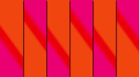 Multicolored shapes rectangles with linear gradient, computer generated. 3d Stock Illustration