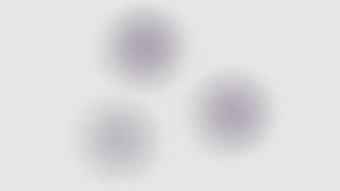 Multicolored shimmers of three circles on a black screen. Stock Footage 303013459