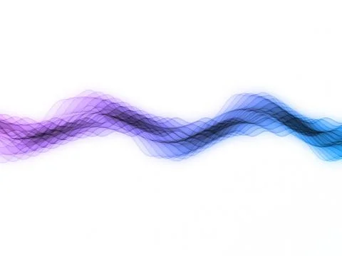 Multicolored Sine Waves Stock Illustration