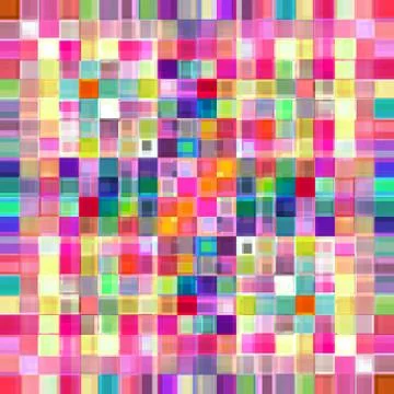 Multicolored small blocks abstract background illustration. Ilustración de archivo