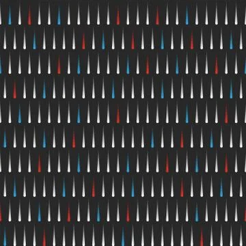 Multicolored small parallel vertical lines in the form of drops on a black ba Stock Illustration