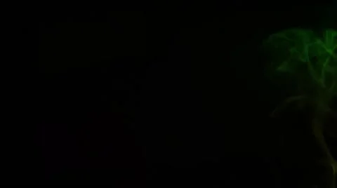 Multicolored smoke on a black background Stock Footage 60799625