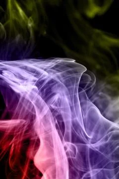 Multicolored smoke Foto stock