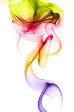 Multicolored smoke Stock Photos
