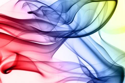 Multicolored smoke Stock Photos