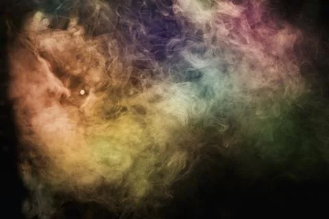 Multicolored smoke Stock Photos
