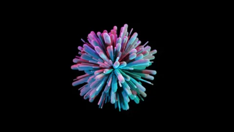Multicolored smoke powder explosion. Video stock 128813928
