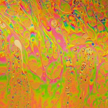 Multicolored soap bubble abstract background Stock Photos