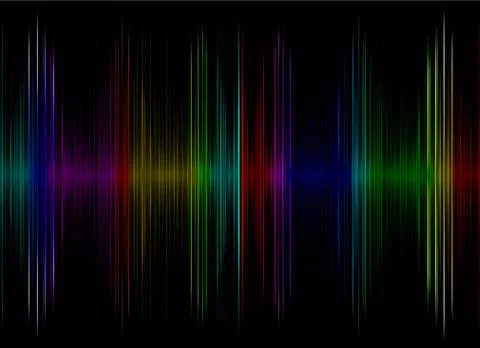 Multicolored sound equalizer display as abstract  background. Illustrazione stock