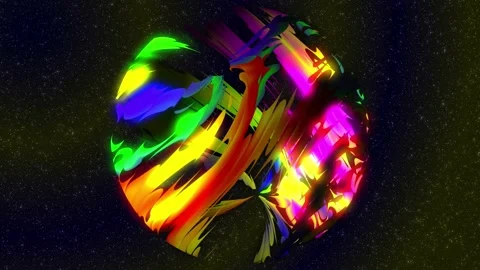 Multicolored sphere Stock Footage 137300485