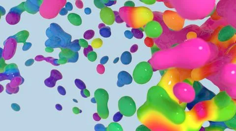 Multicolored splash abstract artistic background with colorful liquid Stock Illustration