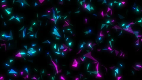 Multicolored splinters. Seamless loop.VJ loop for music videos, night clubs Stock Footage 105110441