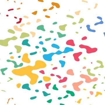 Multicolored spotted background. Abstract illustration of colored spots. Stock Illustration