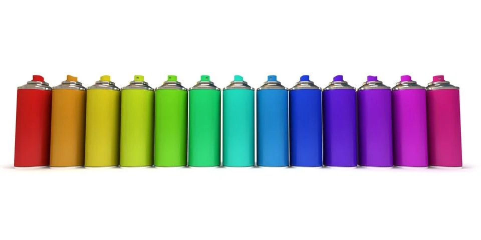 Multicolored sprays Stock Illustration