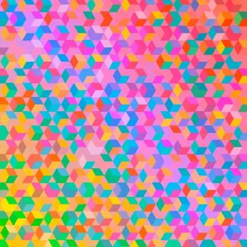 Multicolored square bacground 库存插图