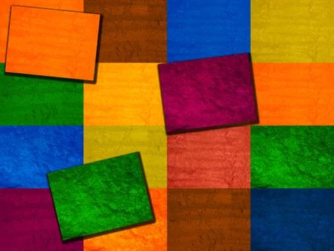 Multicolored square background Stock Illustration