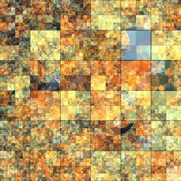 Multicolored square shape kaleidoscope abstract wallpaper background. Stock Illustration