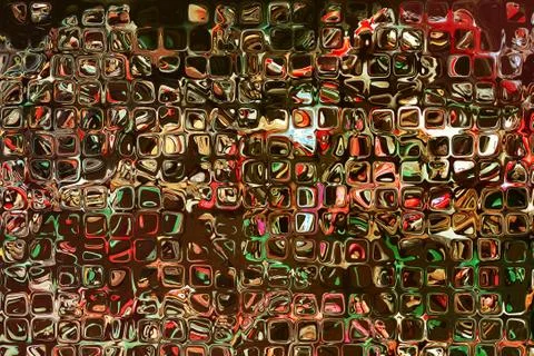 Multicolored square shape pattern as abstract background. イラスト素材