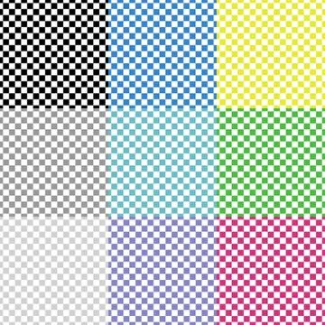 Multicolored squared patterns Illustrazione stock
