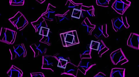 Multicolored squares. Abstract background. Funny abstract geometric reflectio Ilustración de archivo
