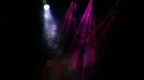 Multicolored stage fog Stock Footage 959196
