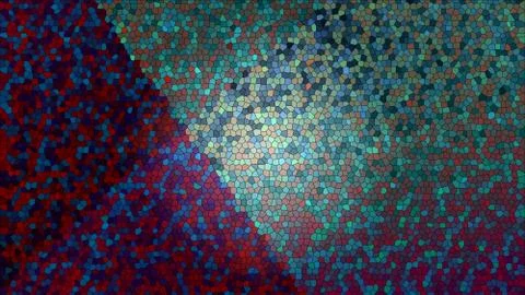 Multicolored stained glass background with backlighting in the center. red, b Stock Illustration