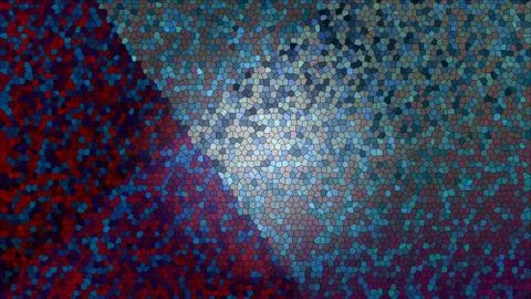 Multicolored stained glass background with backlighting in the center. red, b Stock Illustration