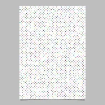 Multicolored star shape pattern background brochure template design Иллюстрация