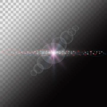 Multicolored starlight. Vector illustration of multicolored highlights Illustrazione stock