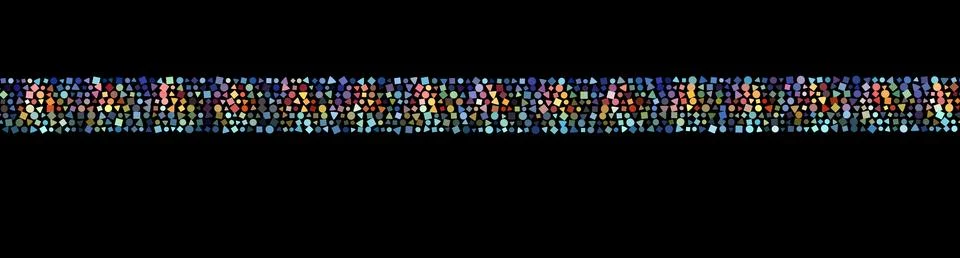 Multicolored stripe. Spots texture, multicolor dots striped pattern. Vintage イラスト素材