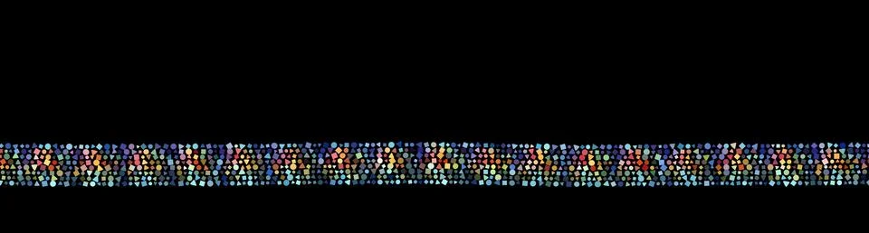 Multicolored stripe. Spots texture, multicolor dots striped pattern. Vintage Illustrazione stock