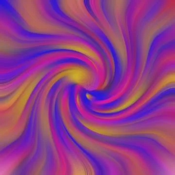 Multicolored stripes from the center with an offset in a circle Stock Illustration