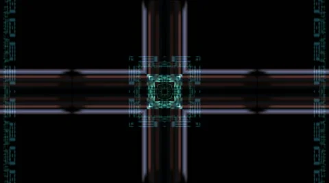 Multicolored stripes, The intersection of colored lines  Stock Footage 48779037