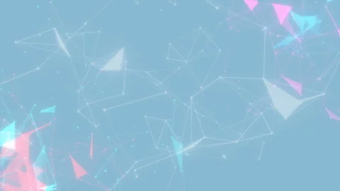 Multicolored structures on a blue background. Animated digital background. Place Stock Footage 100112066