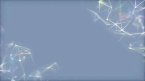 Multicolored structures on a blue background.3D animation showing multi core Stock Footage 103184873