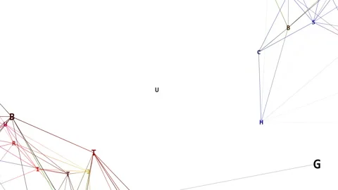 Multicolored structures of letters. Seamless loop. Stock Footage 104403994