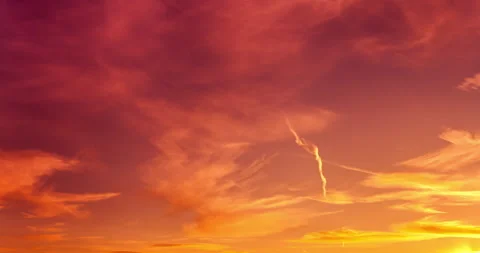 Multicolored sunset sky. Beautiful time lapse at bright autumnal colors Stock Footage 160589547