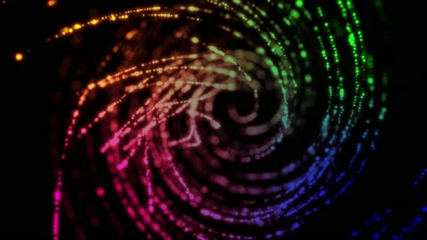 Multicolored swirl of lines Stock Footage 204945059